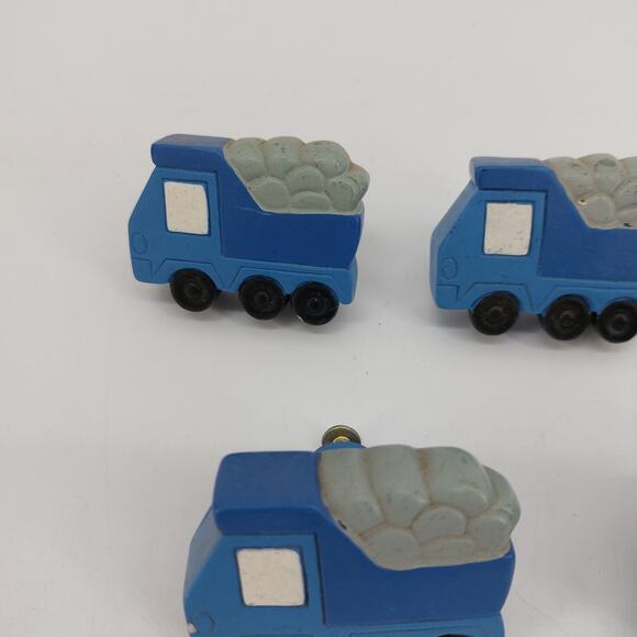 Drawer Knobs Blue Dump Truck  Pulls Boys Room Nursery Home Decoration  Lot of 7 - Picture 7 of 10